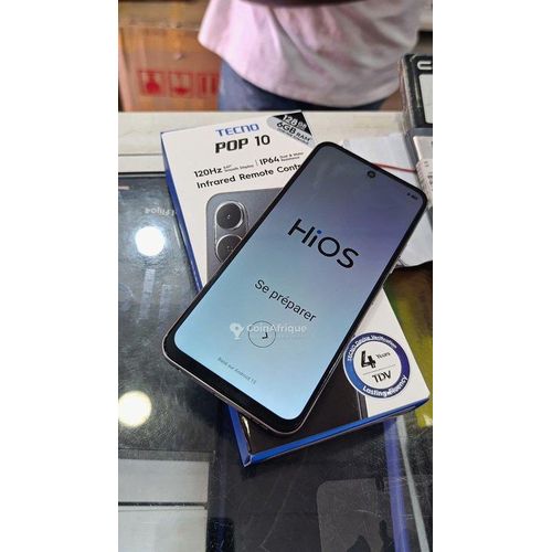 Pop 10 * 6,6 pouces * ( 128GB - 6GB + 3 Go de Ram) titanuim Gray -13mpx double- 5000 mAh