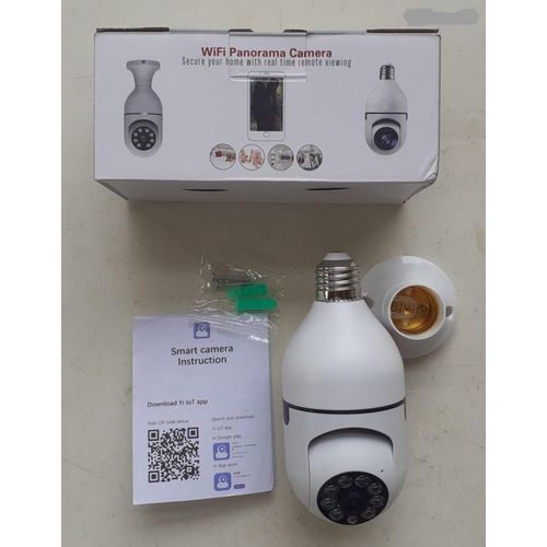 Caméra WiFi 360 Panoramique Ampoule 1080P
