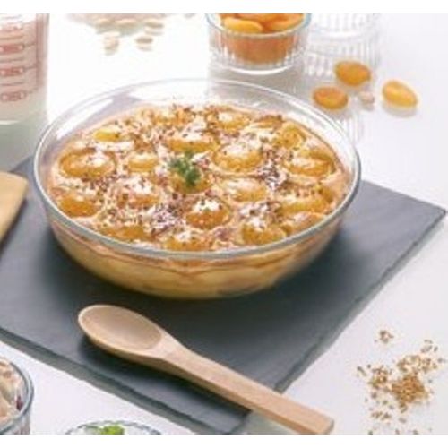 Moule Circulaire à Cake/Manqué/Parmentier/Gâteau - Verre - 26 Cm - 2,1 Litres
