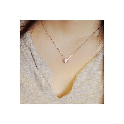 Femme Fine Bijoux Chaîne Couple Collier Argent