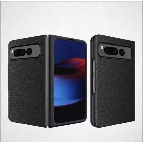 Coque Pixel fold noir cuir mate