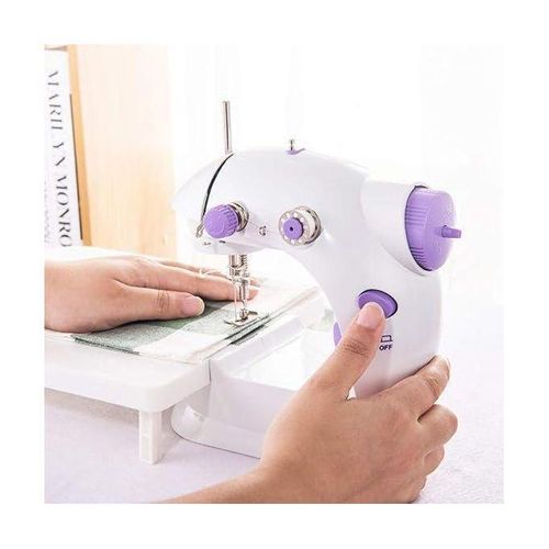 Machine à Coudre électrique Pour Débutants, Portable, 12 Points Différents, Mini Machine à Coudre, Couture Mini Machine à Coudre Pédales à Deux Vitesses à Deux Fils , Multifonction (202 -Lampe)