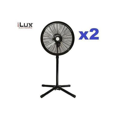 2 Ventilateurs 18 Pouces LXF-1808 - 5 Hélices - Noir - 24 Mois De Garantie