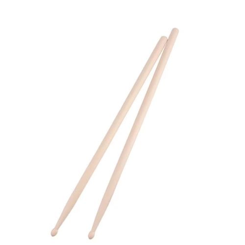 Baguettes de Batterie 5A Érable Haute Résistance Beige Lot de 2