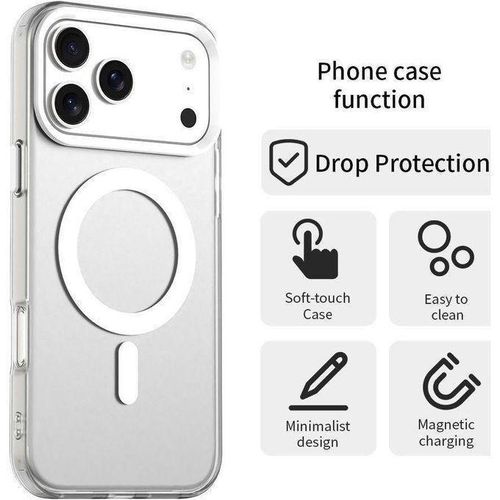 Coques Transparente Compatible IPhone 17 pro Max + écouteur compatible gratuit