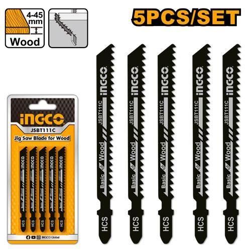 JEU DE 5 LAMES DE SCIE SAUTEUSE POUR BOIS 8TPI JSBT111C