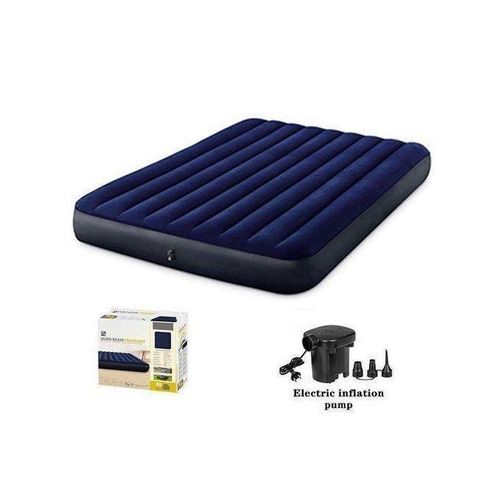 Lit Gonflable 2 Place + Pompe Électrique Offerts