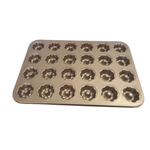 Moule à Gâteau DONUT 24 Cavités Plus Rugueux - Or