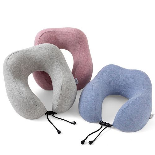 Oreiller de massage haut de gamme en forme de U, design ergonomique, coton à mémoire de forme hypoallergénique, positionneur de nuque pour le