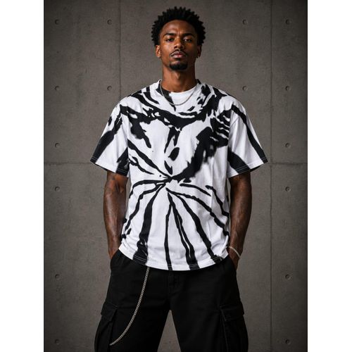 T-Shirt Oversize Manches Courtes - Blanc