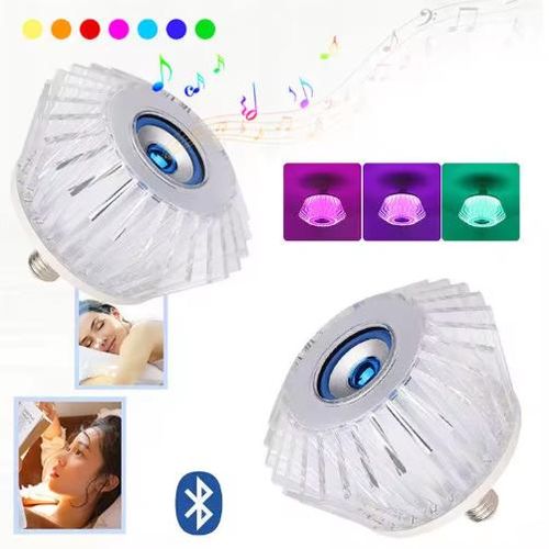 Ampoule LED RGB Bluetooth avec Haut-Parleur Intégré + Télécommande - Lampe Connectée Musicale - Ambiance Multicolore pour Fêtes et Salon