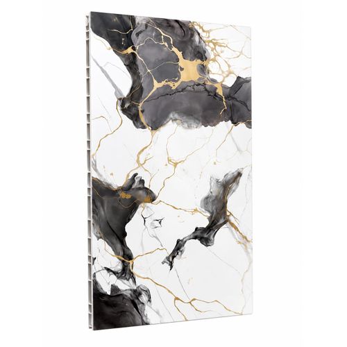 Panneau mural décoratif en PVC effet marbre - 10 pièces