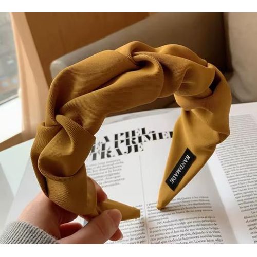 Bandeau à cheveux couleur jaune or