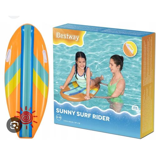 Planche Flottante Enfant Sunny Surf Rider – Bouée de Natation Résistante avec Poignées – Spécial Piscine & Loisirs Aquatiques