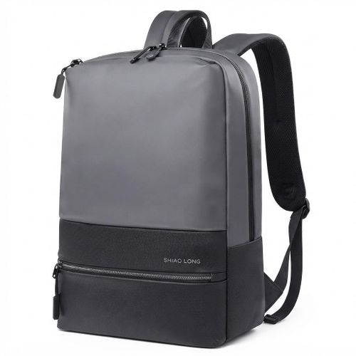 Sac à dos gris avec compartiment spécial pour ordinateur portable – sac pc étanche et multifonction, Idéal pour Étude, Voyage, Bureau – Homme & Femme – Tianfu sac à dos