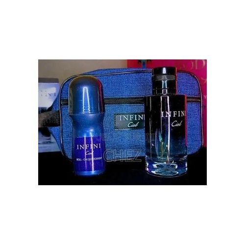 01 Parfum Infini Ciel + 01 Roll On + 01 Sac Pochette Bleu