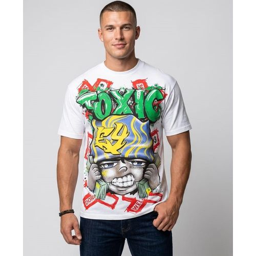 T-shirt Graphic TOXIC Streetwear - Blanc Premium.