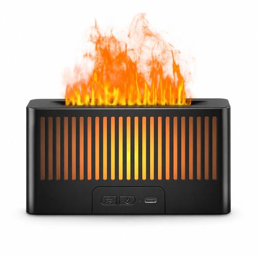 Diffuseur d’Arôme avec Effet Flamme LED – Rechargeable USB