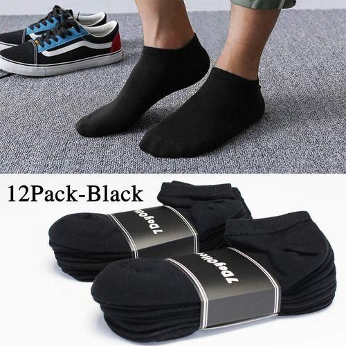 Lot De 12 Paires De Chaussettes Basses Décontractées En Coton
