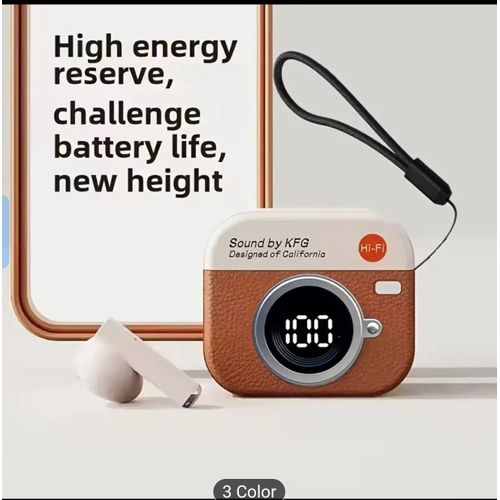Écouteurs Bluetooth avec Boîtier Digital – Son Hi-Fi & Design Compact