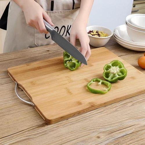 planche à découper en bois pour légumes, fruits et fromages très lourd