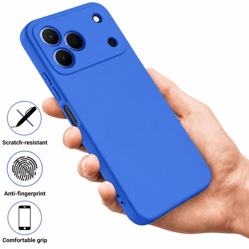 Coque Silicone Compatible Tecno Spark 50 - Bleu