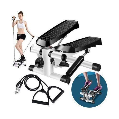 Mini Stepper - Vélo Pas à Pas Avec Ecran Multifonctions Et Cordes Élastiques