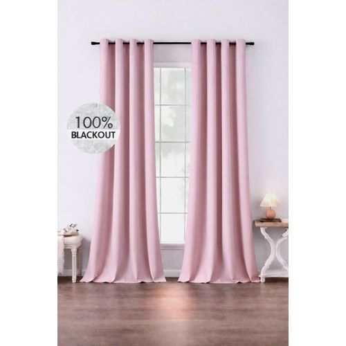 rideaux occultants roses